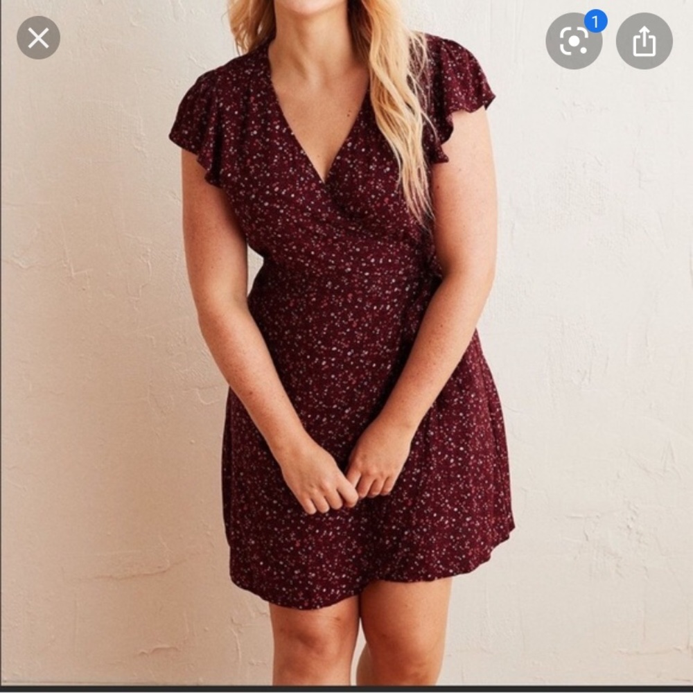AERIE WRAP DRESS FLORAL